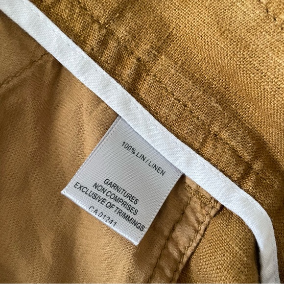 Brown linen shorts - Picture 4 of 12